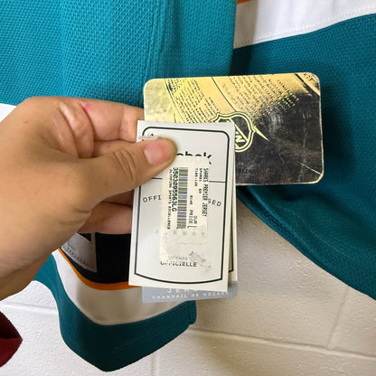 2009-11 Dany Heatley San Jose Sharks Reebok NHL Hockey Jersey Sz L (B1797)