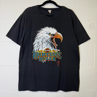 90's Righteous Ruler Harley Davidson Eagle T-Shirt Sz XL (B1153)