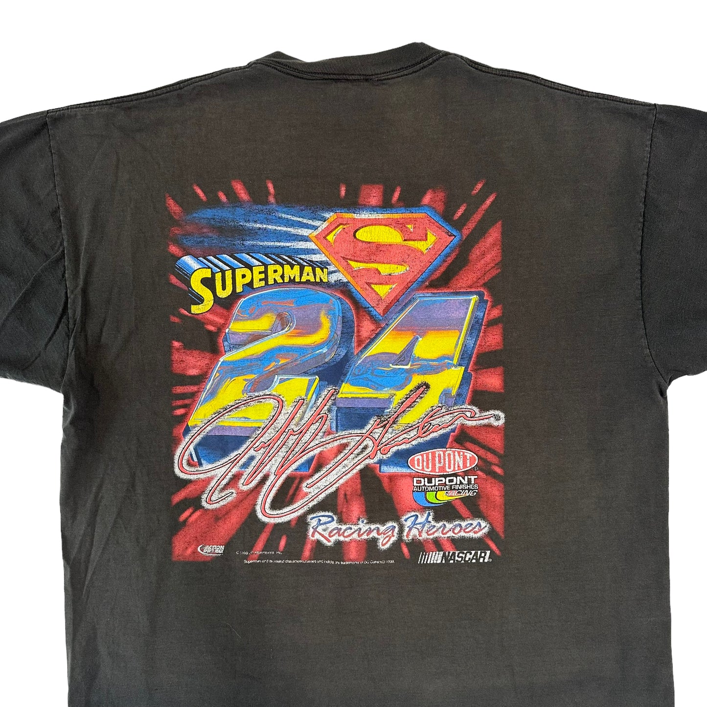 1999 Jeff Gordon Superman NASCAR T-Shirt Sz XL (A2121)