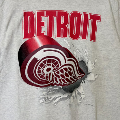 90's Detroit Red Wings NHL Nutmeg Breakthrough T-Shirt Sz XL (B2083)