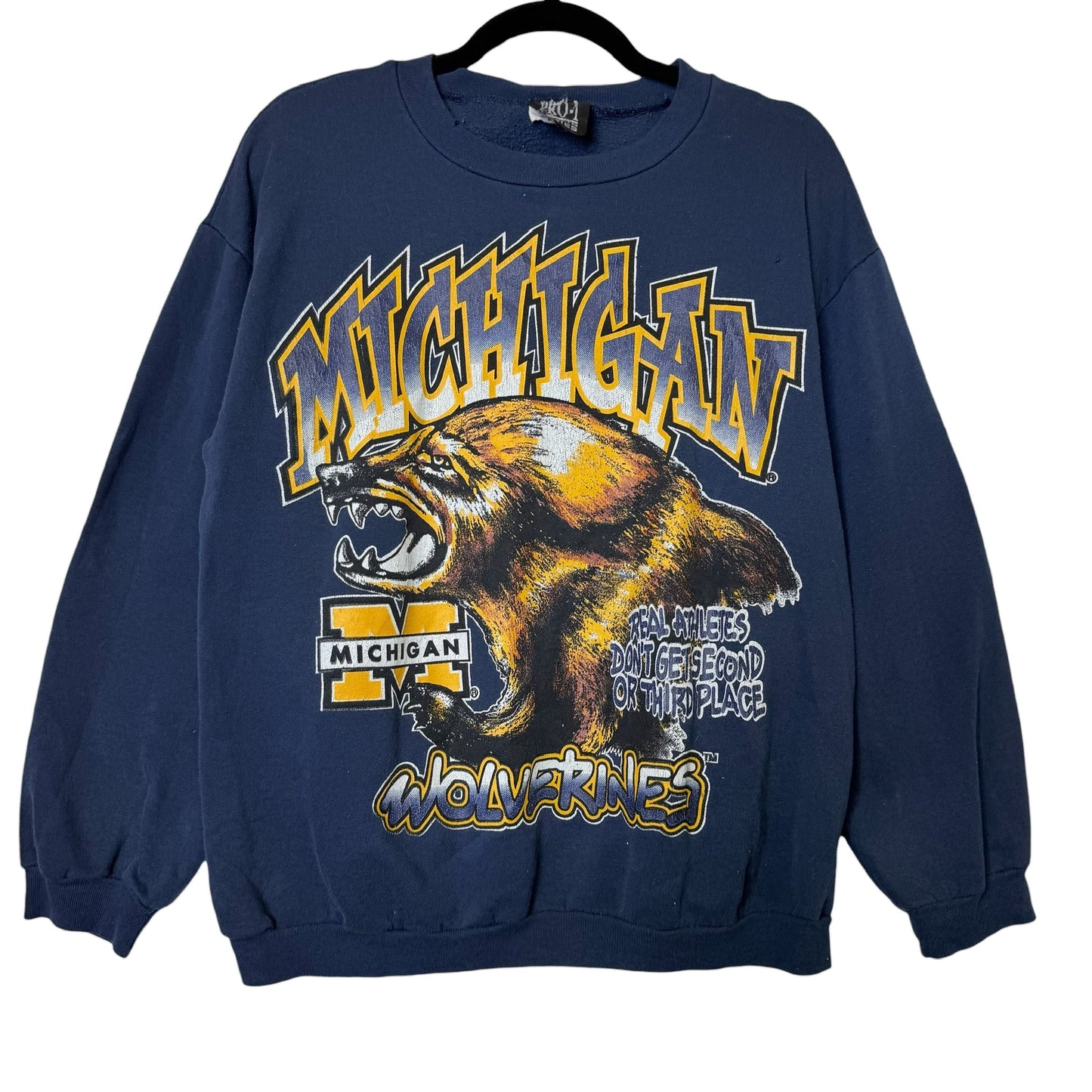90's Michigan Wolverines NCAA Crewneck Sz M (B572)