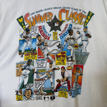1993 MLB All Star Salem Comic Book T-shirt Sz XL (B1773)