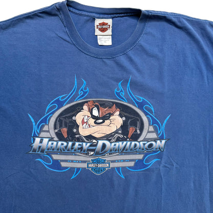 2000s Tasmanian Devil Harley Davidson T-shirt Sz 2XL (A5682)