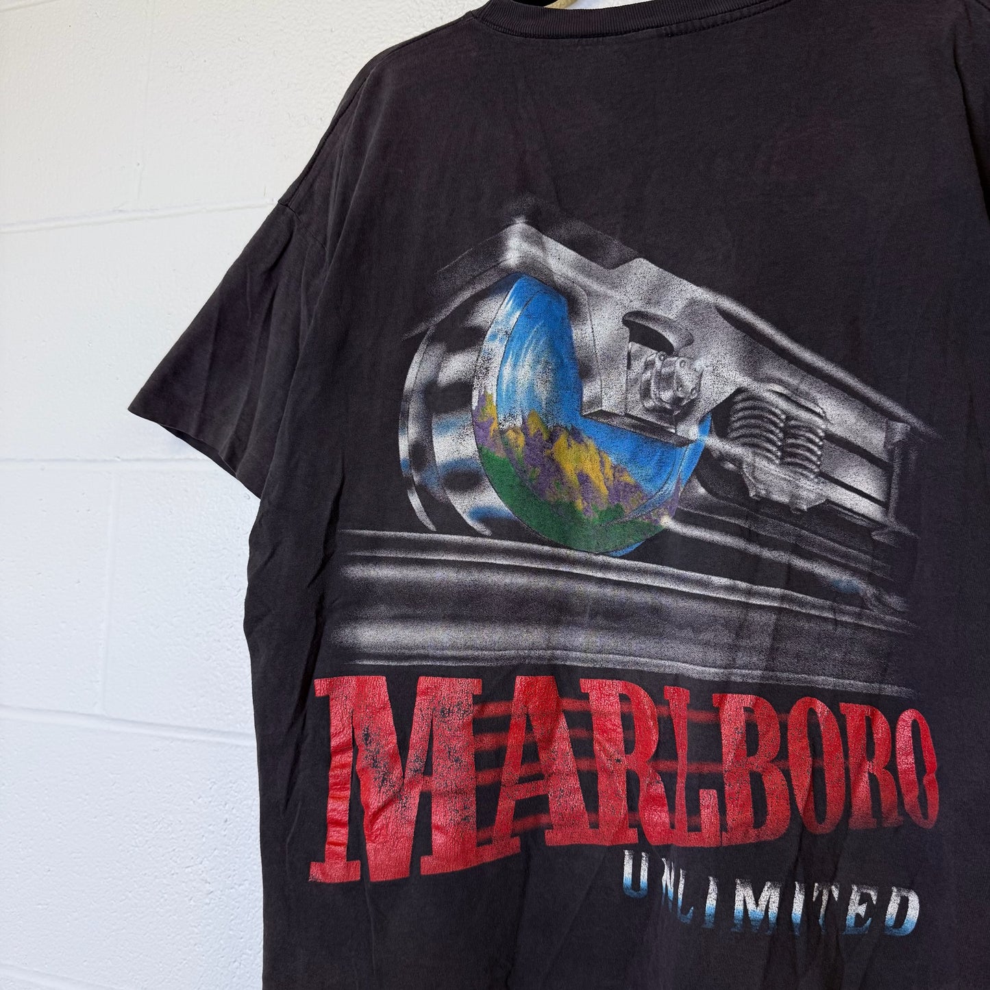 90s Marlboro Racing T-Shirt Sz XL (B2519)