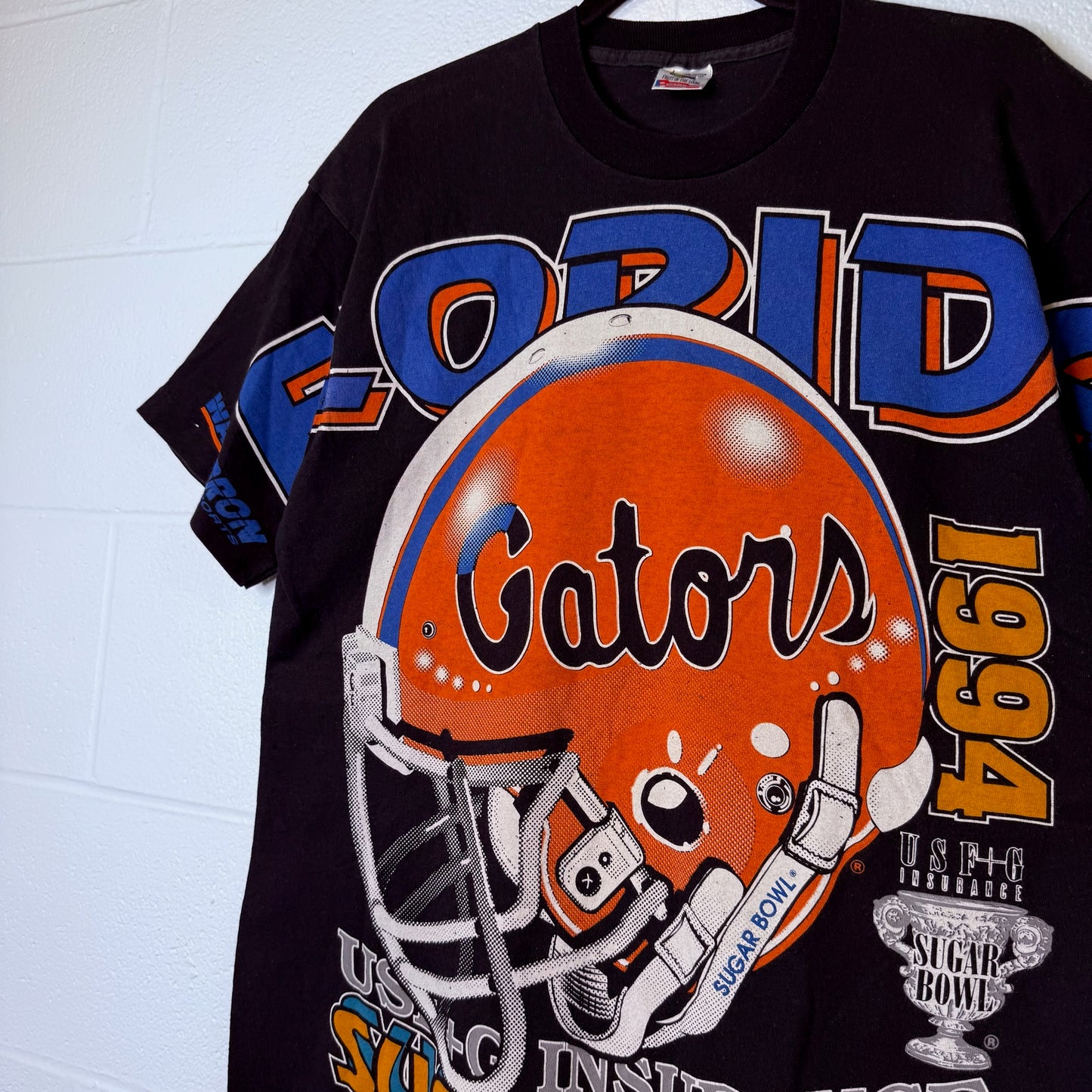 90s Florida State Gators Football Wauldron NCAA T-shirt Sz L (B2343)
