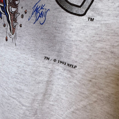 1993 New England Patriots Nutmeg Breakthrough T-Shirt Sz XL (B25447)