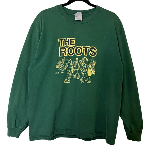 90s The Roots Illadelph Halflife Band Long Sleeve Shirt Sz L (B2486)