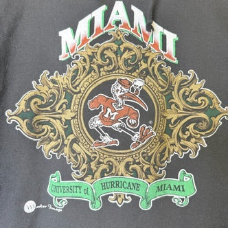 90's Miami Hurricanes NCAA Hoodie Sz XL (B2104)