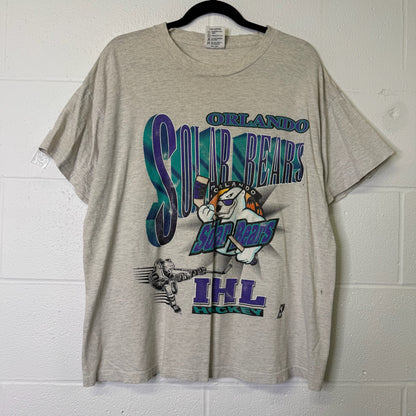 90's Orlando Solar Bears Hockey T-shirt Sz L (B666)