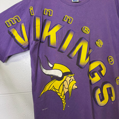 90's Minnesota Vikings NFL Starter T-shirt Sz L (B688)
