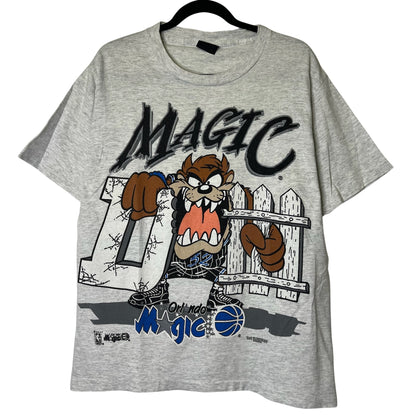 1994 Orlando Magic Taz NBA T-shirt Sz L (B2441)