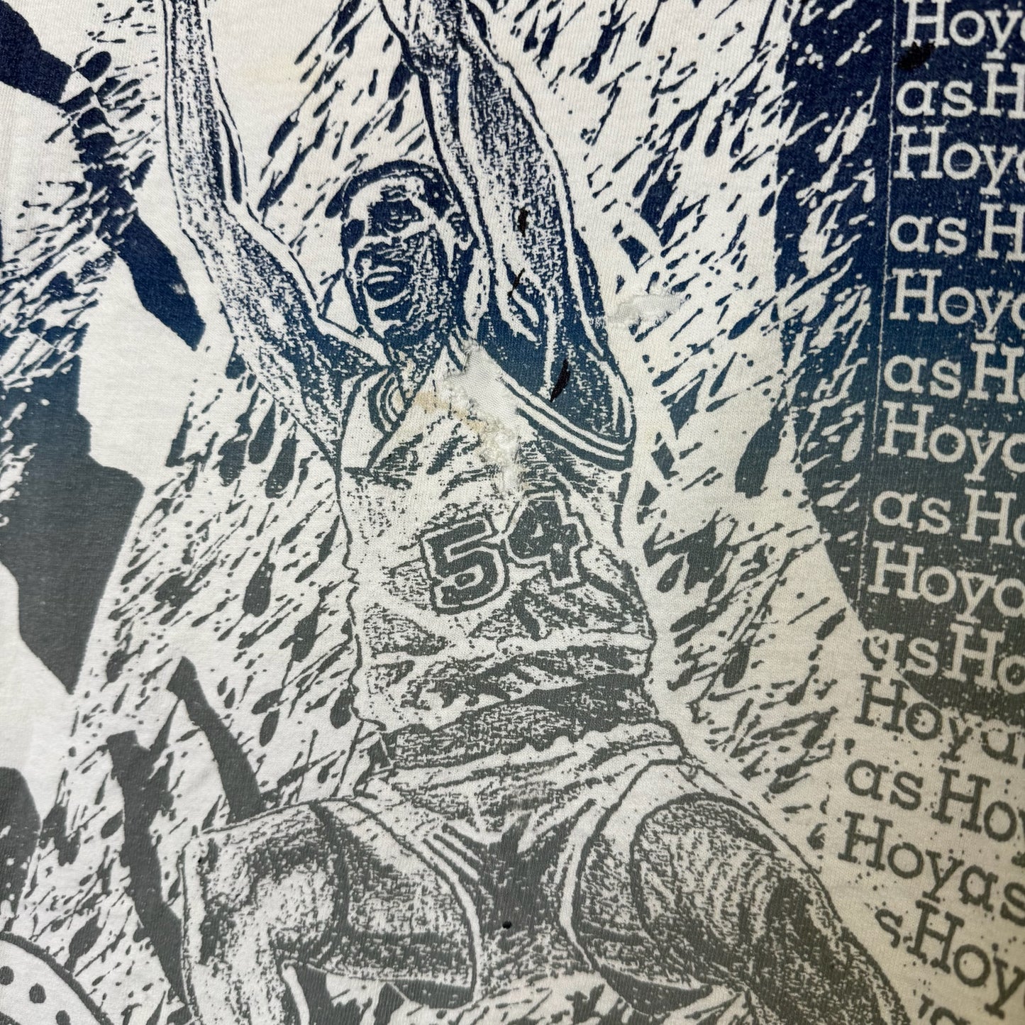 90's Georgetown Hoyas NCAA T-Shirt Sz L (B2167)