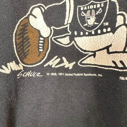 80's Snoopy Los Angeles Raiders NFL Crewneck Sz M (A8086)