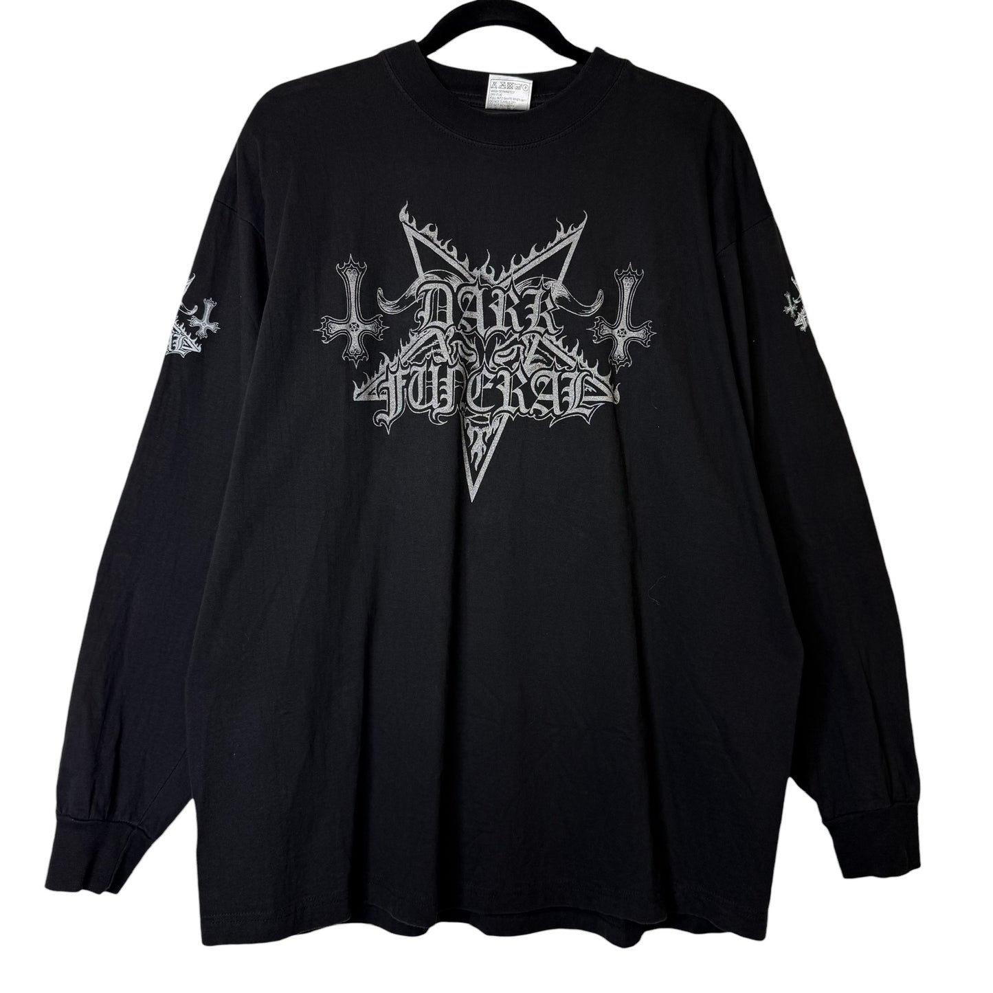 2000 Dark Funeral Teach Children to Worship Satan Long Sleeve Band T-Shirt Sz XL (B656)