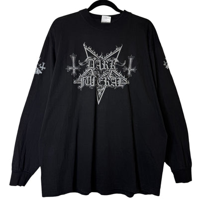 2000 Dark Funeral Teach Children to Worship Satan Long Sleeve Band T-Shirt Sz XL (B656)