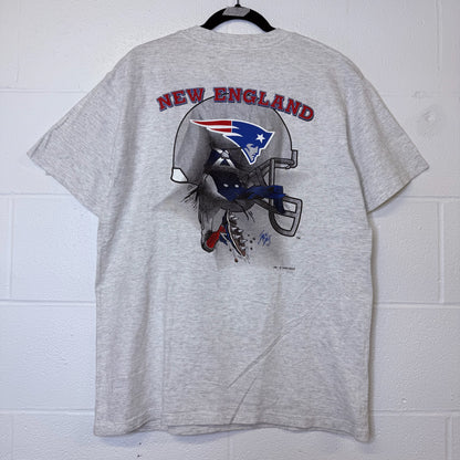 1993 New England Patriots Nutmeg Breakthrough T-Shirt Sz XL (B25447)