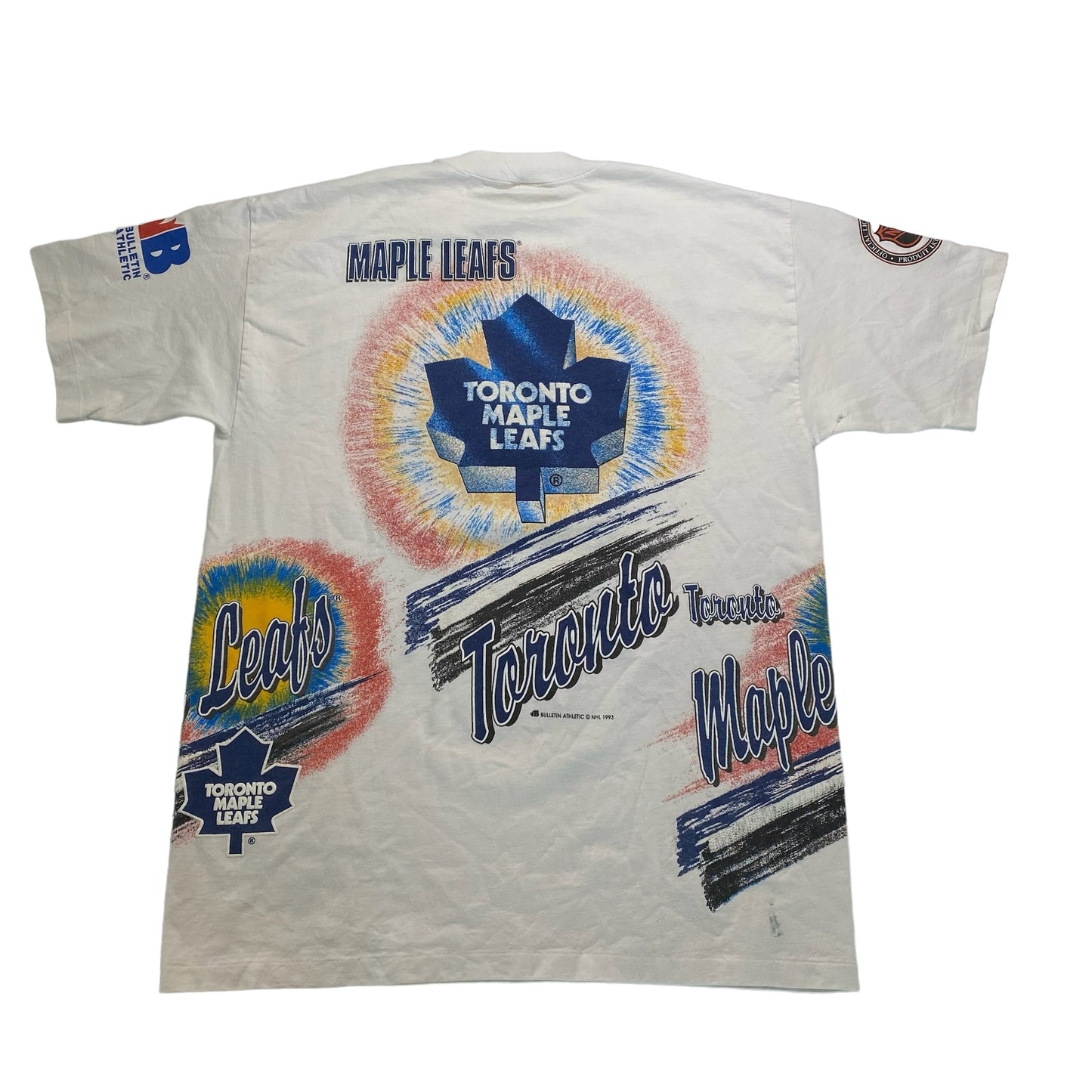 1992 Toronto Maple Leafs Bulletin T-Shirt Sz XL (A4443)