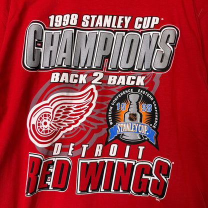1998 Detroit Red Wings NHL T-shirt Sz L (B1627) NWT