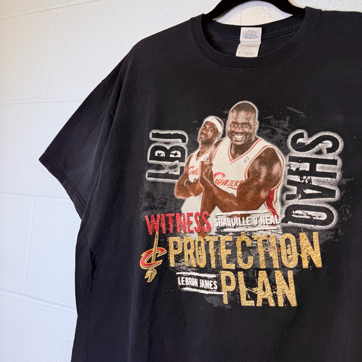 90's Lebron James Shaq NBA T-Shirt Sz XL (B2397)