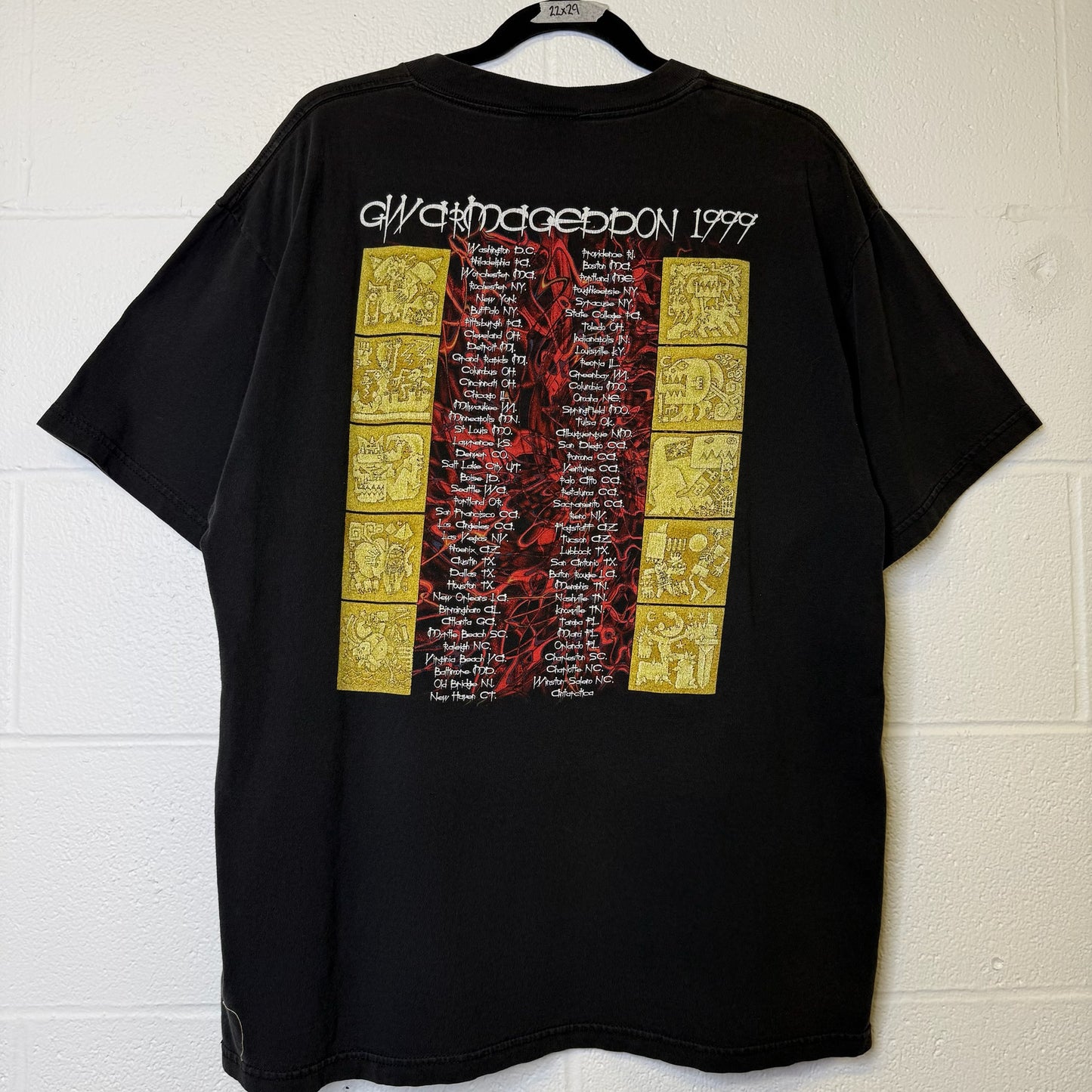 1999 Gwar Tour T-Shirt Sz L (B2248)