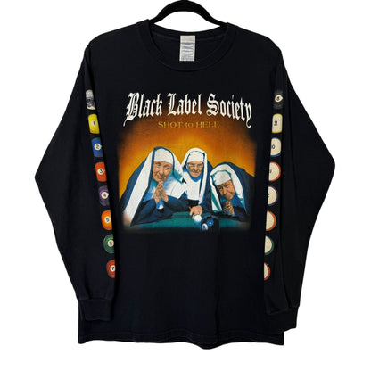 2000s Black Label Societv Shot To Hell Long Sleeve Sz M (B1307)