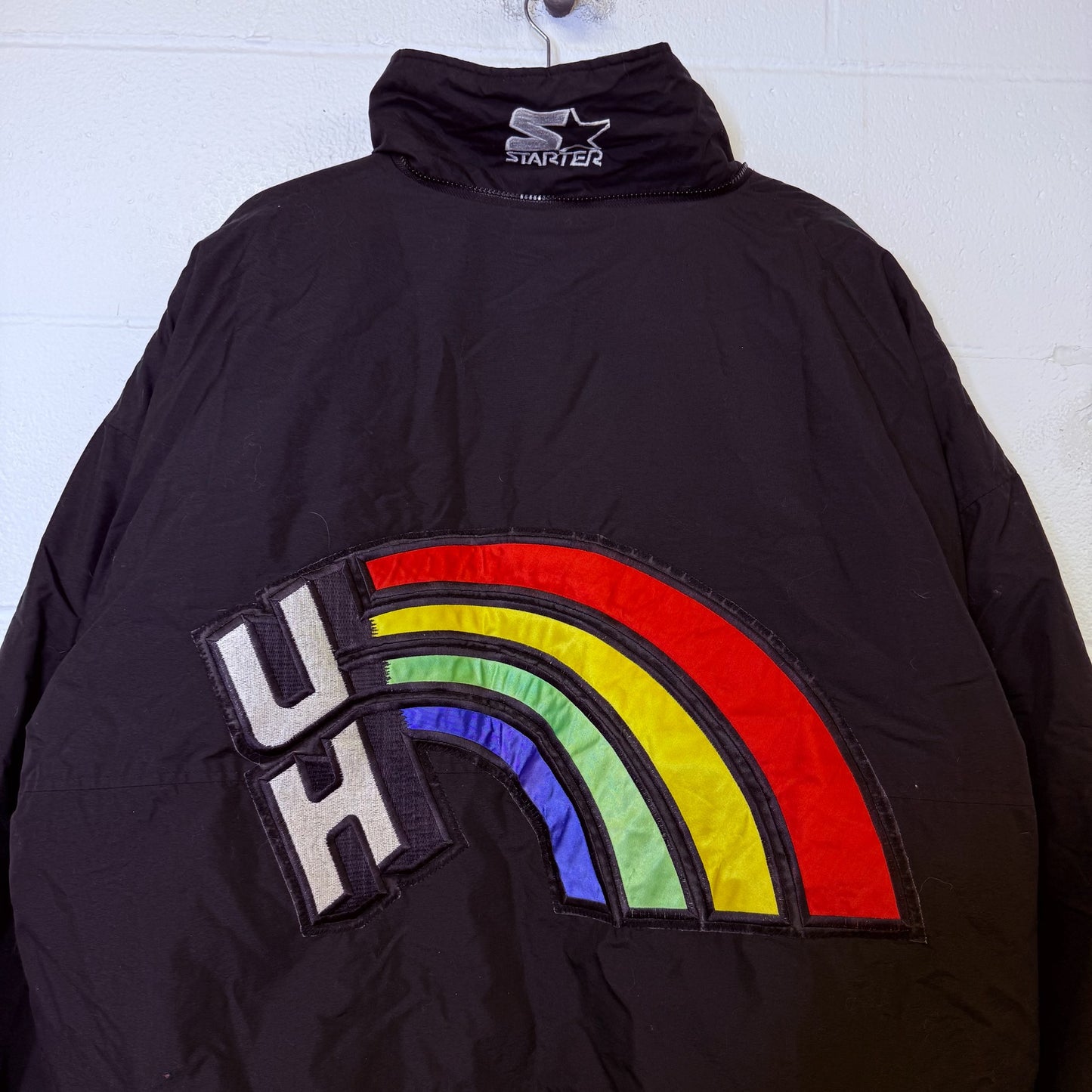 90s University of Hawaii Rainbow Warriors NCAA Starter Jacket Sz XL