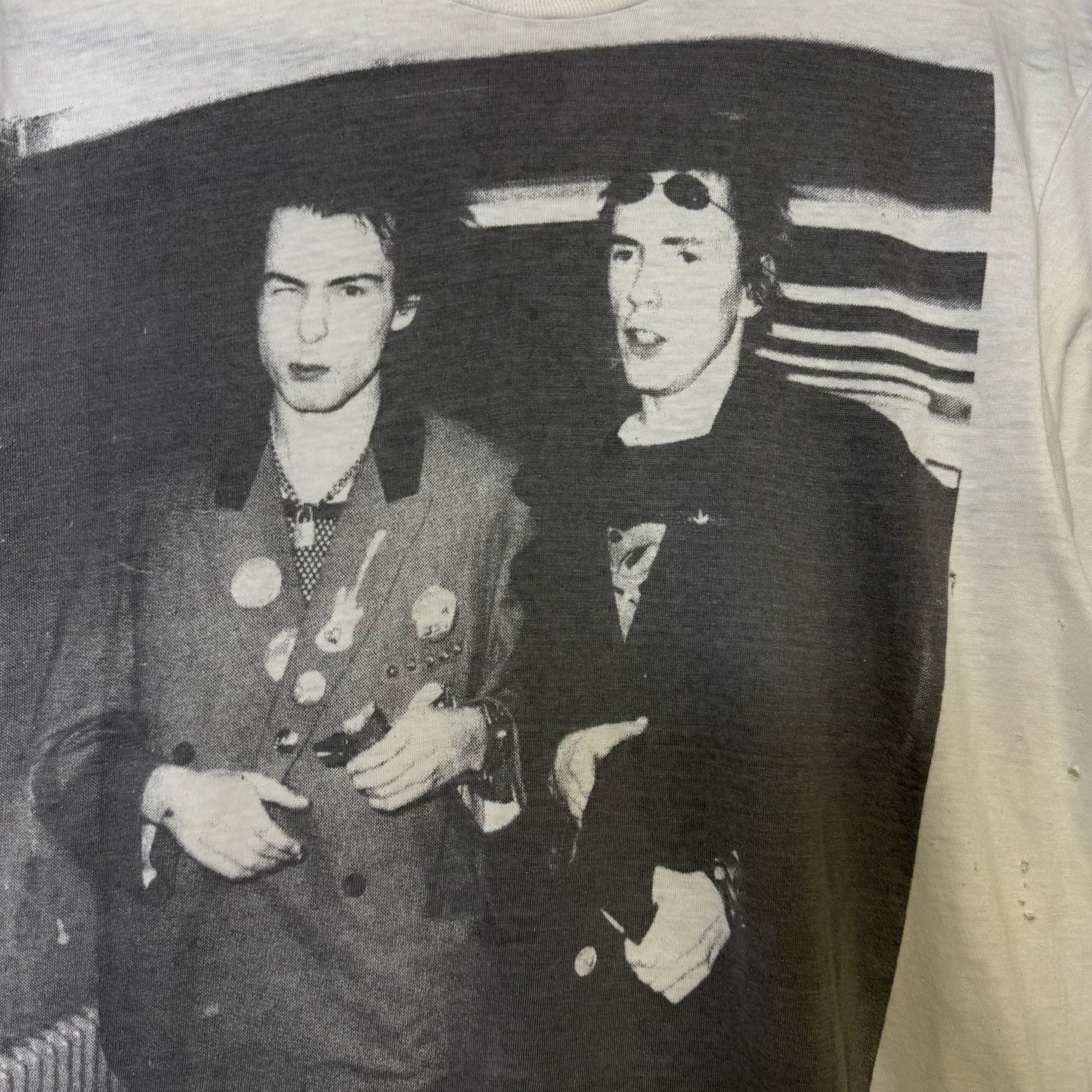 90's SId Vicious & Johnny Rotten T-Shirt Sz M (B373)