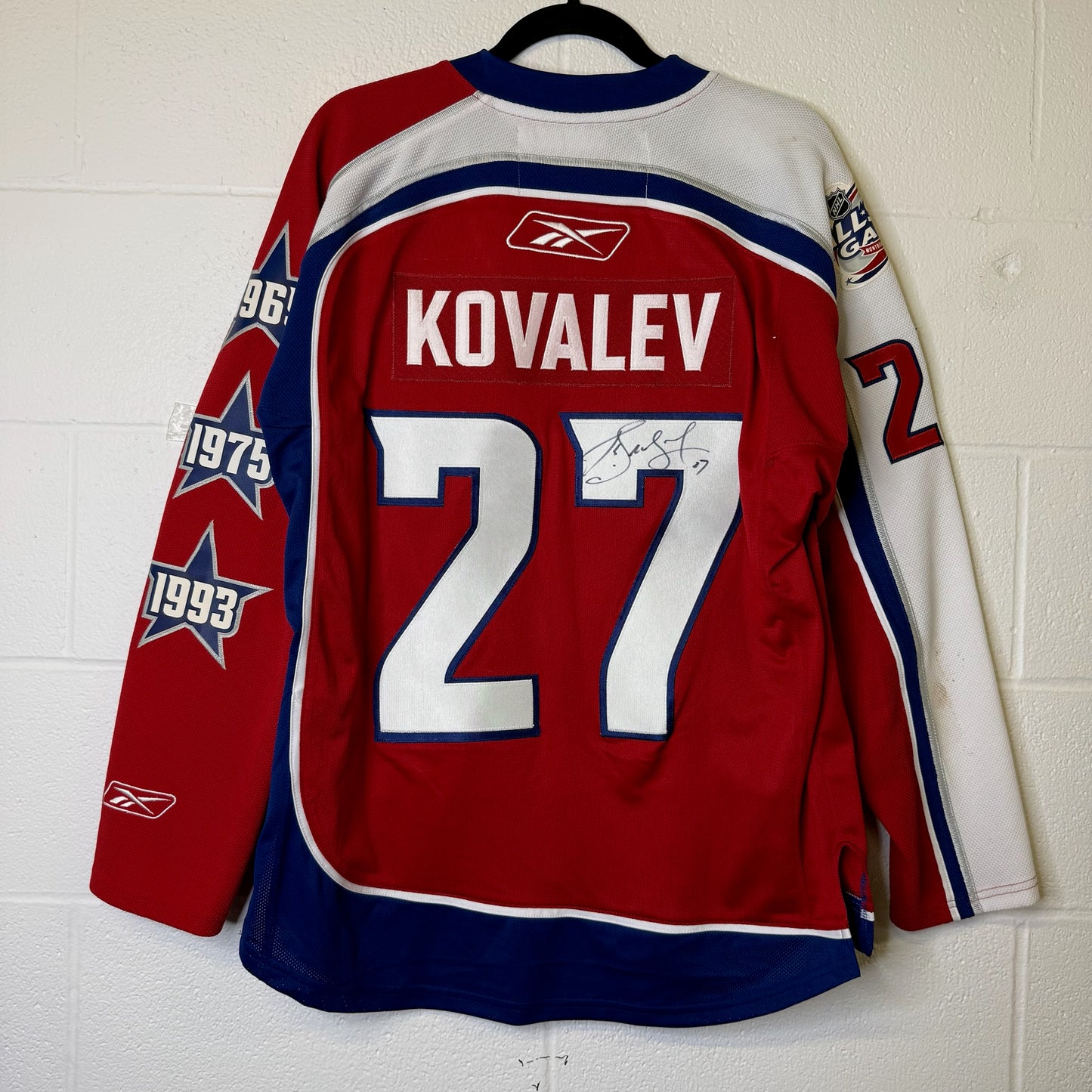 2009 NHL All Star Game East Jersey ALEXEI KOVAL Autographed Reebok