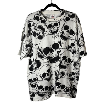 1990 Skull Pile T-shirt Sz XL (A7297)