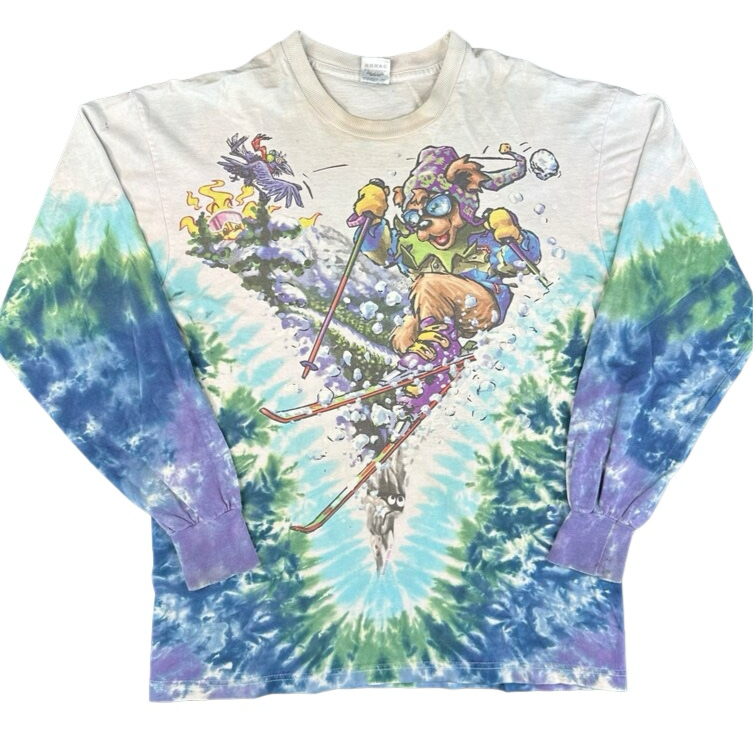 1996 Grateful Dead Ski Bear Long Sleeve Shirt Sz L (R032)