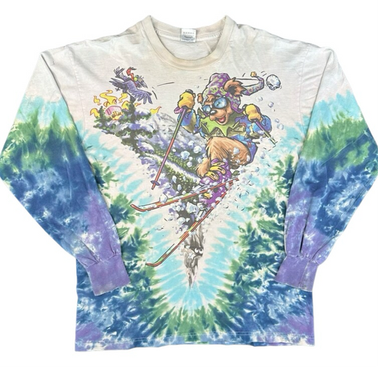 1996 Grateful Dead Ski Bear Long Sleeve Shirt Sz L (R032)