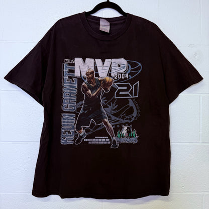 2004 Kevin Garnett Minnesota Timberwolves NBA T-Shirt Sz XL (B2330)