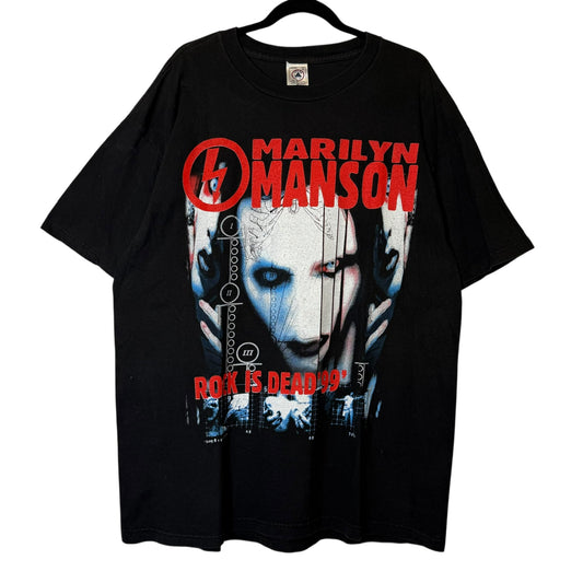 1999 Marilyn Manson Rock is Dead T-Shirt Sz XL