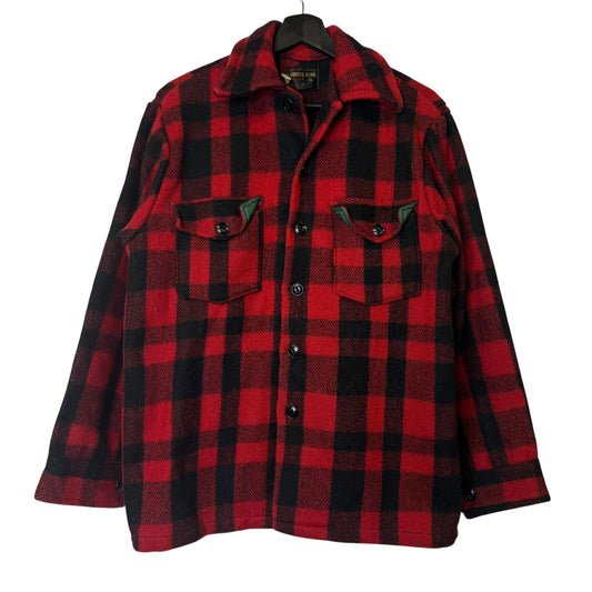 70's Plaid Lumber King Jacket Sz L (B1777)