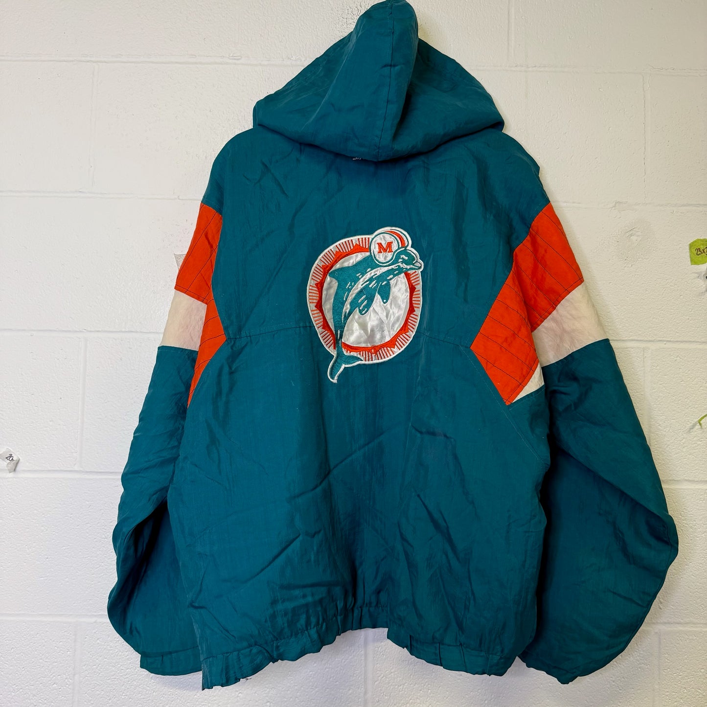 90s Miami Dolphins NFL Starter Jacket Sz L (B2490)