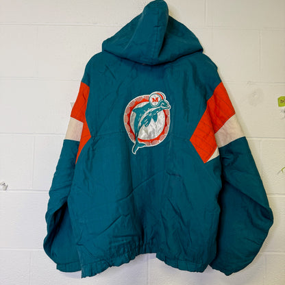 90s Miami Dolphins NFL Starter Jacket Sz L (B2490)