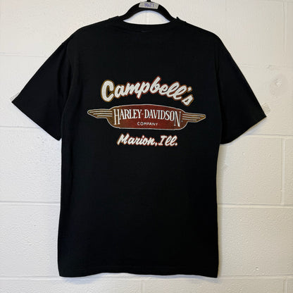 80's Harley Davidson Put Your Ass On Some Class T-Shirt Sz L (B470)