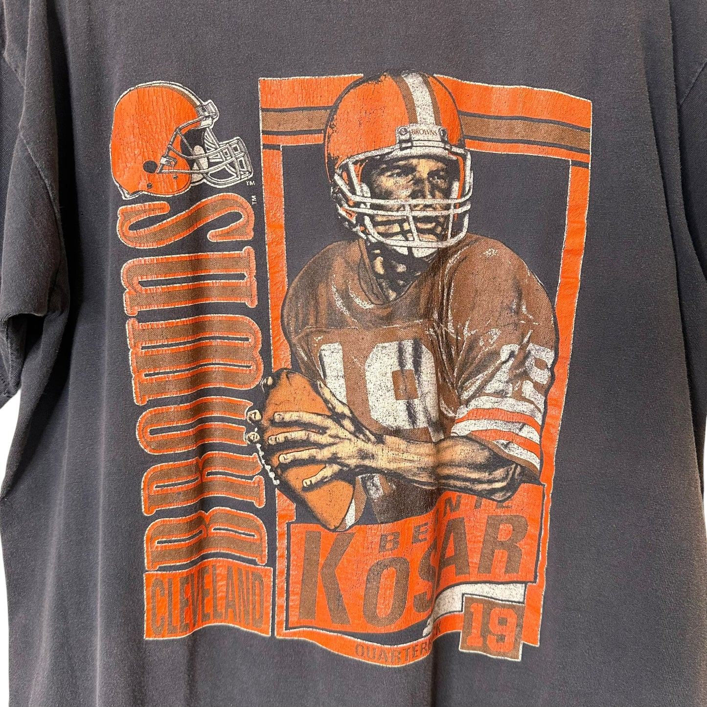 90's Cleveland Browns Bernie Kosar Player T-Shirt Sz XL (A3049)