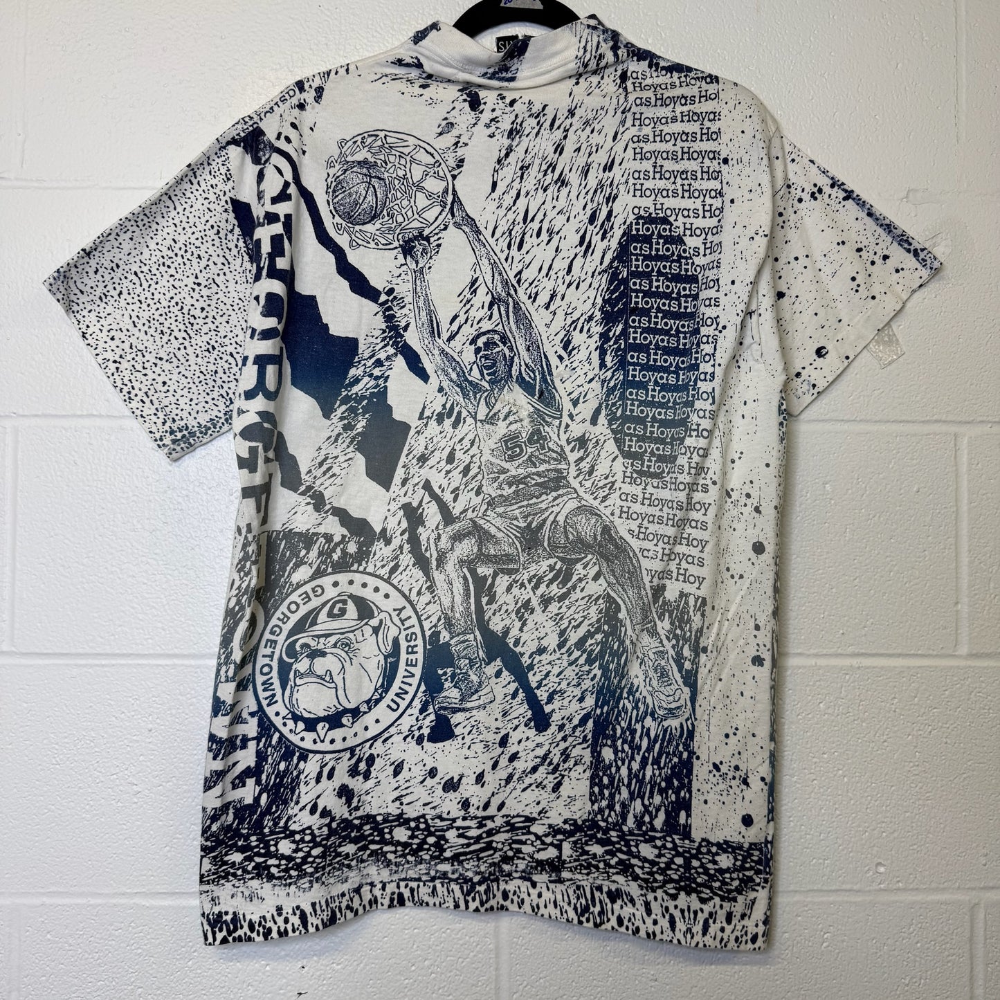 90's Georgetown Hoyas NCAA T-Shirt Sz L (B2167)