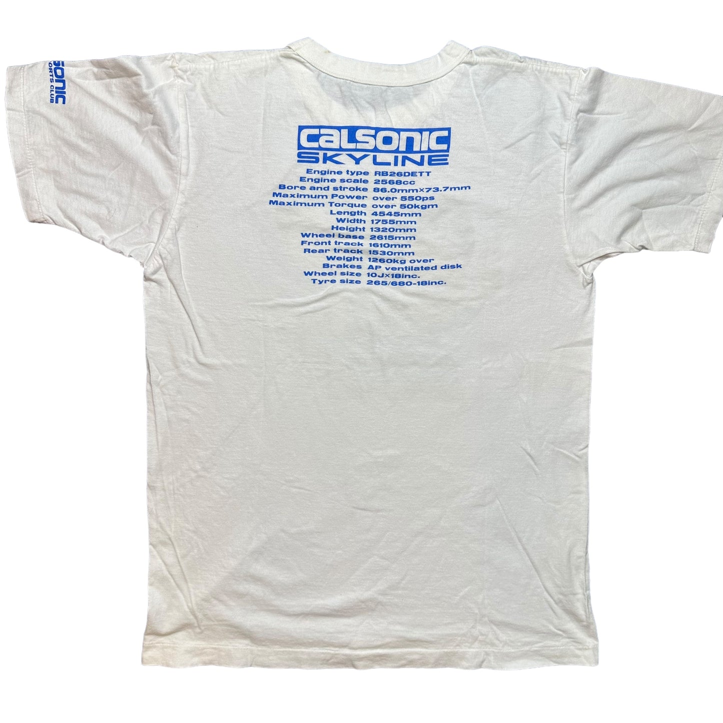 80's Calsonic Nissan Rally T-shirt Sz M (A6029)