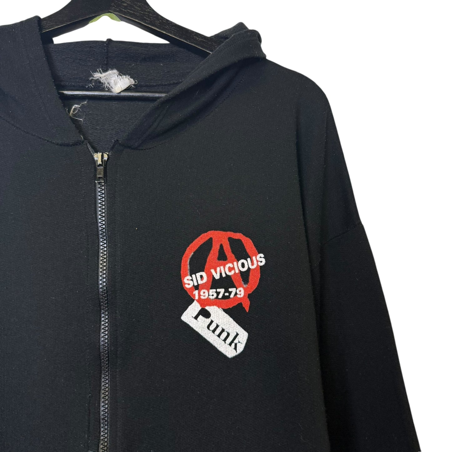90's Sid Vicious Punk Hoodie Sz XL