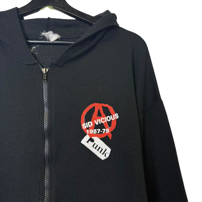 90's Sid Vicious Punk Hoodie Sz XL