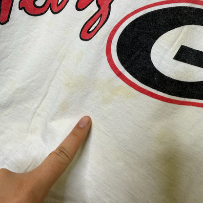 90s Georgia Bulldogs NCAA T-shirt OSFA Sz XL (B2317)