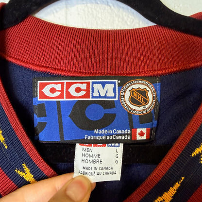 90s Atlanta Thrashers CCM Hockey NHL Jersey Autographed Sz L (B1981)