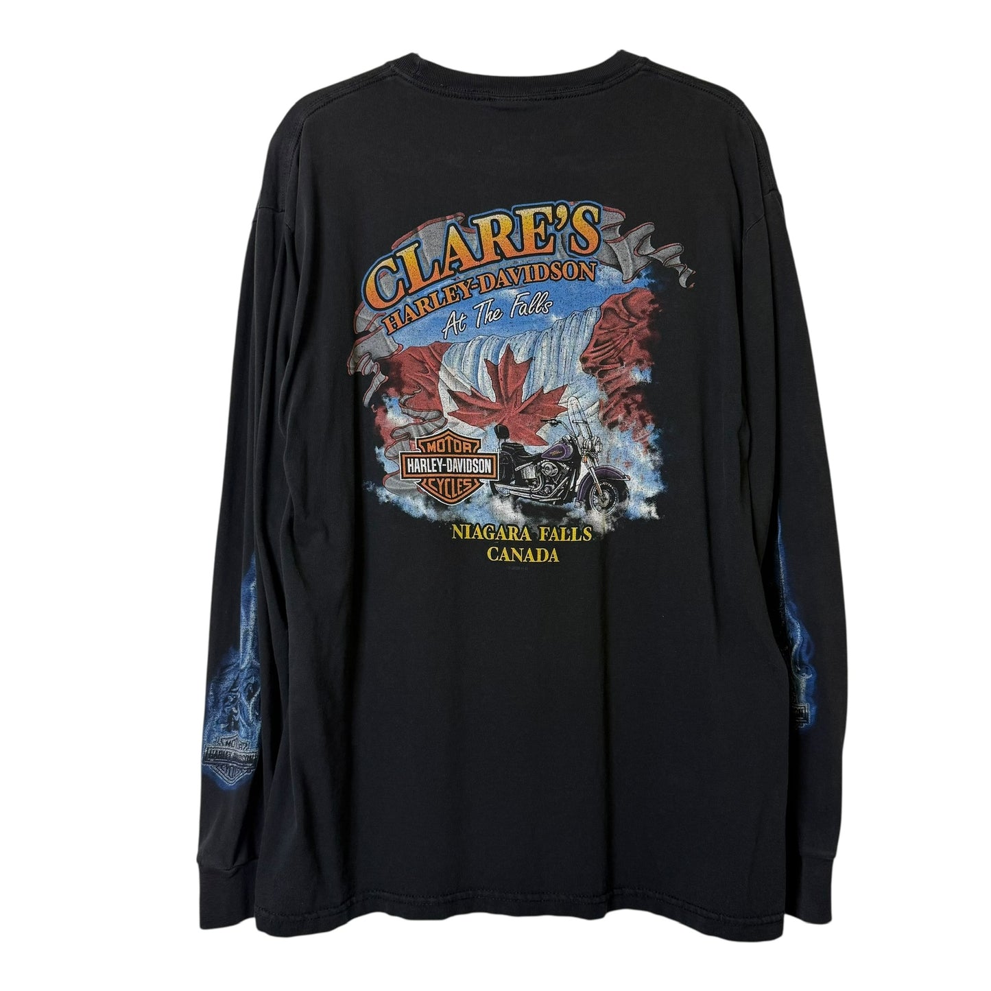 2008 Harley Davidson Clare's Niagara Falls Long Sleeve Sz L (B240)