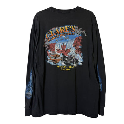 2008 Harley Davidson Clare's Niagara Falls Long Sleeve Sz L (B240)