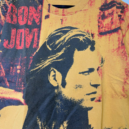 90s Bon Jovi AOP Band T-Shirt Sz L (B2551)