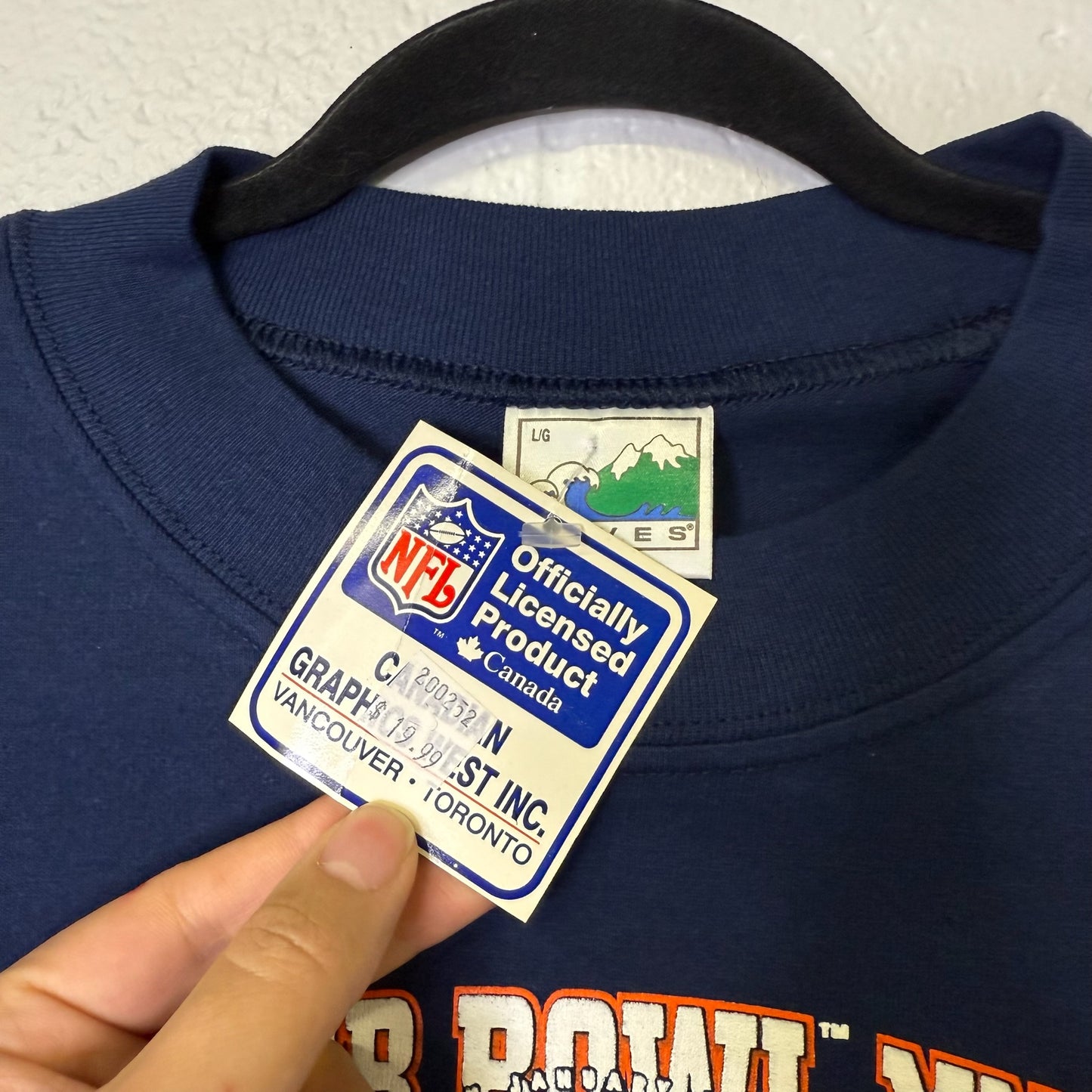 1997 Denver Broncos NFL T-shirt Sz L (B1640) NWT