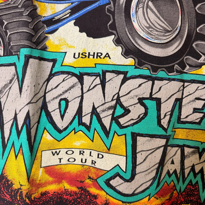 1995 Monster Jam Monster Truck Racing T-Shirt Sz L (B2396)