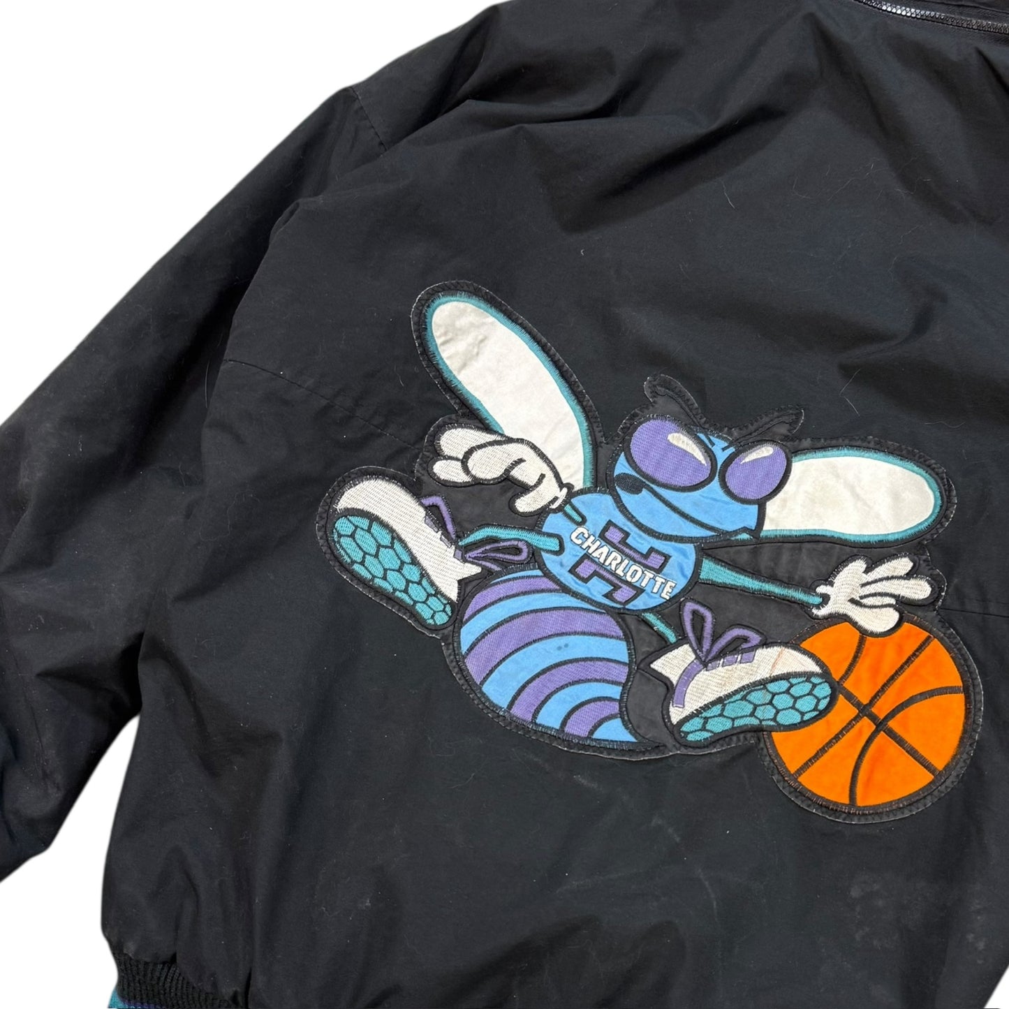 90s Charlotte Hornets NBA Starter Jacket Sz S